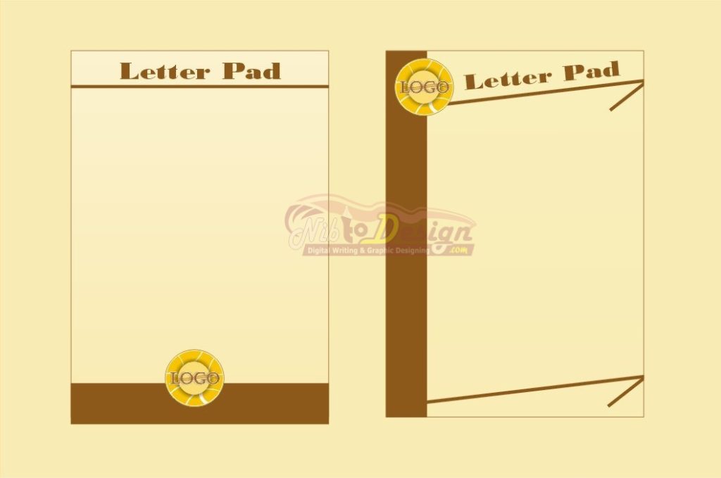 Letter Pad Designing services and letterhead design services by letterhead designer