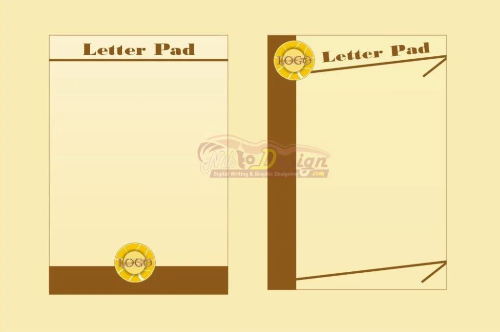 Letter Pad Designing services and letterhead design services by letterhead designer